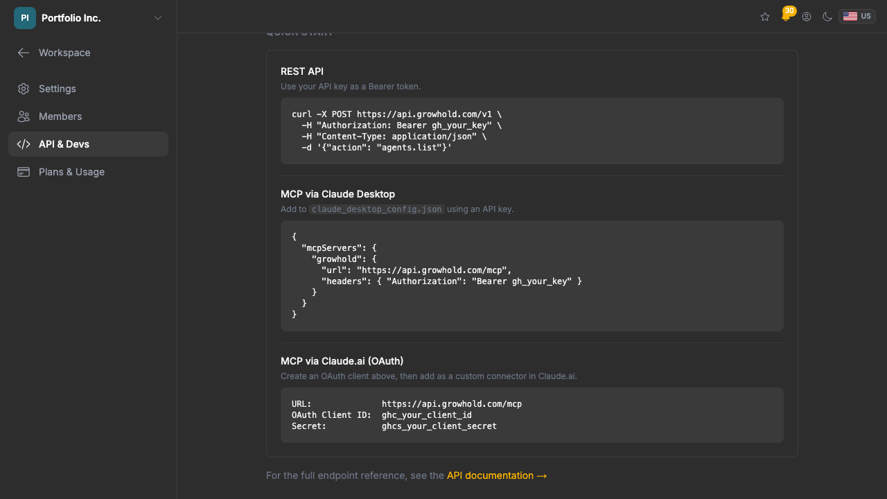 Connecting external tools