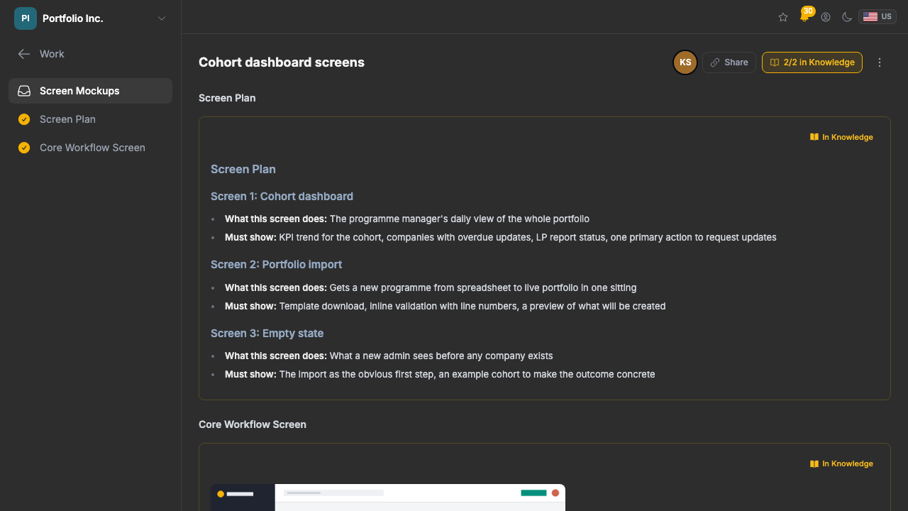 Produce a deliverable with an agent
